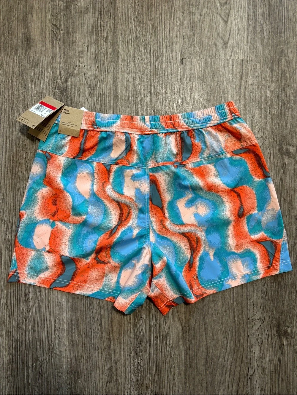 Nike Shorts Multifuncional Printed Men’s Size L Blue Orange lightweight - Picture 3 of 11